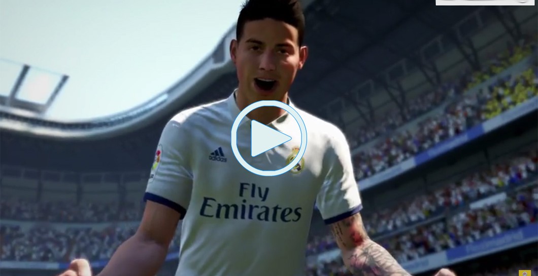 James Rodríguez, videojuego. FIFA17