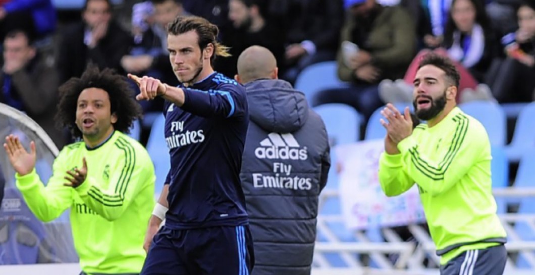 Así celebró Bale su último gol en Anoeta