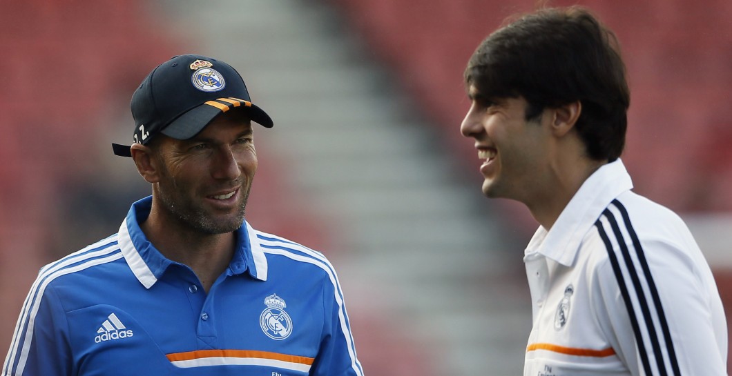 Kaká y Zidane charlan en 2013