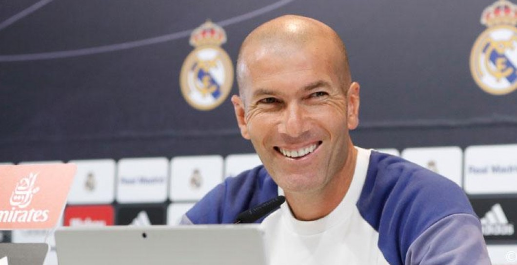 Zidane en rueda de prensa en Valdebebas
