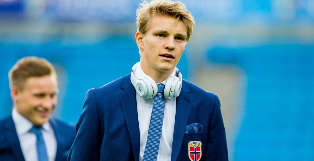 Odegaard con la selección noruega