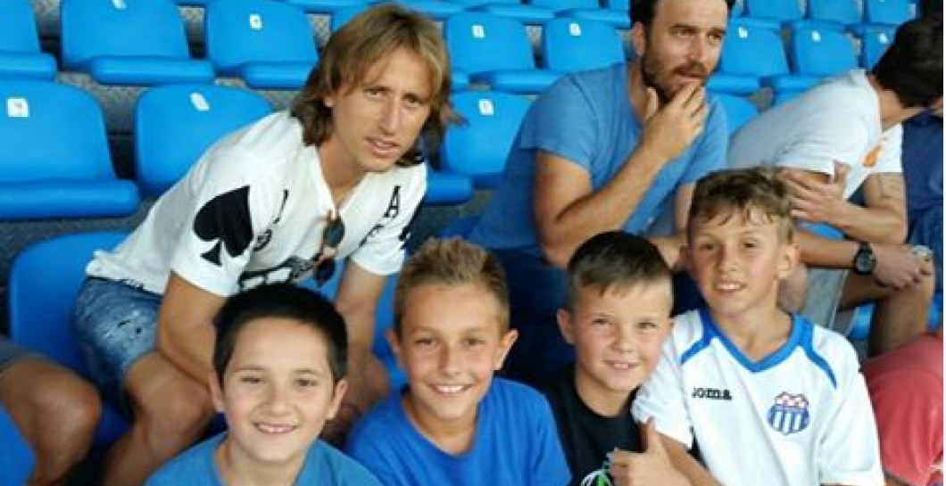 Modric en un partido de la Segunda croata