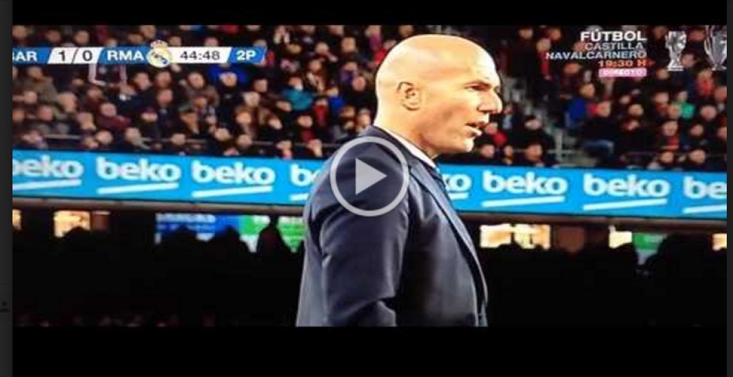 Zidane en el gol de Ramos