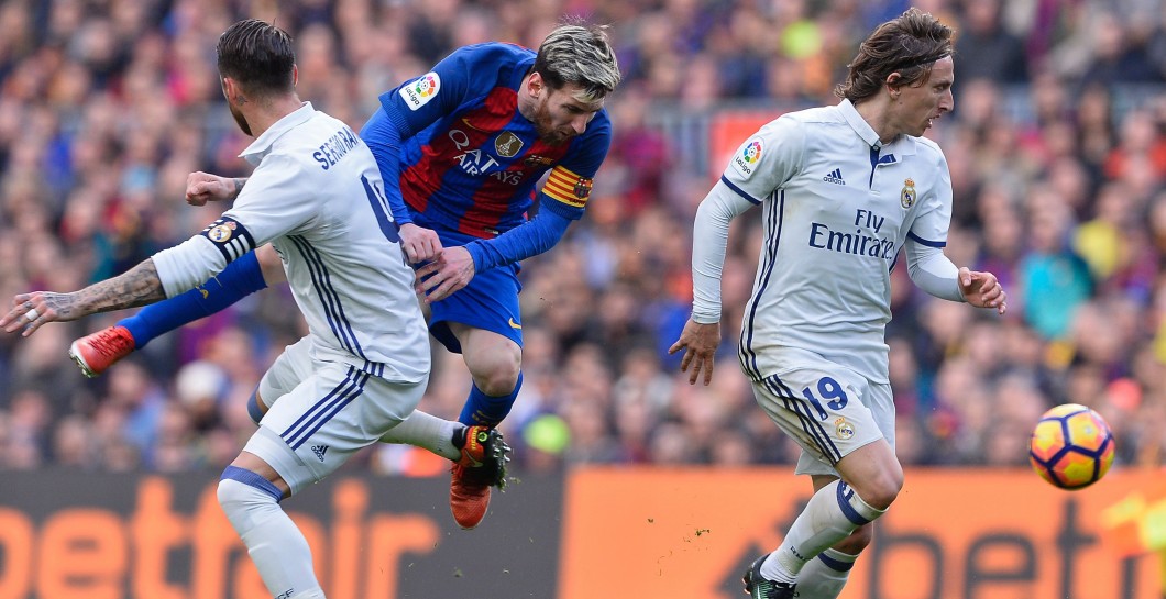 Ramos y Modric contra el Barça