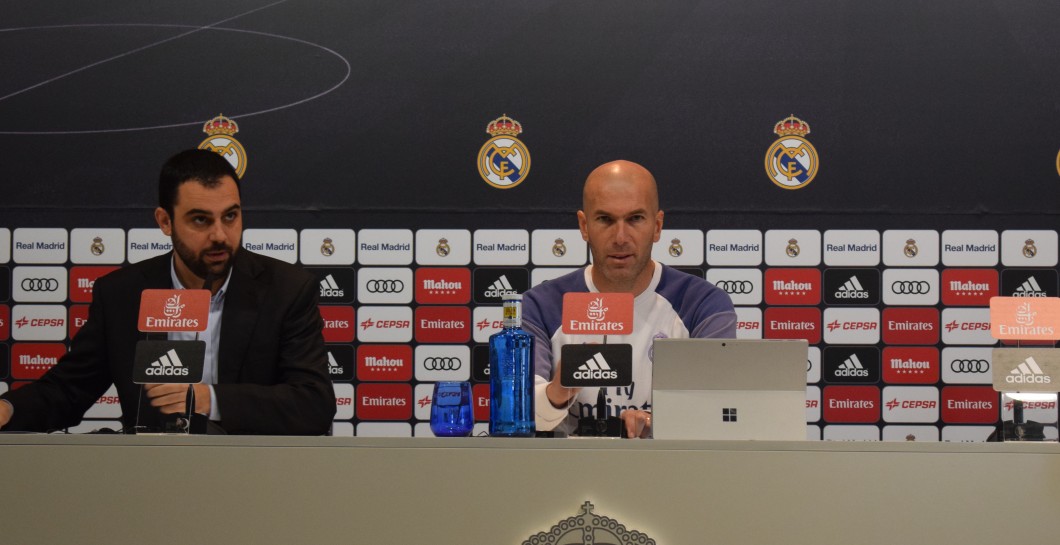 Zidane en sala de prensa