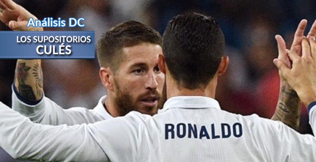 Sergio Ramos y Cristiano celebran un gol