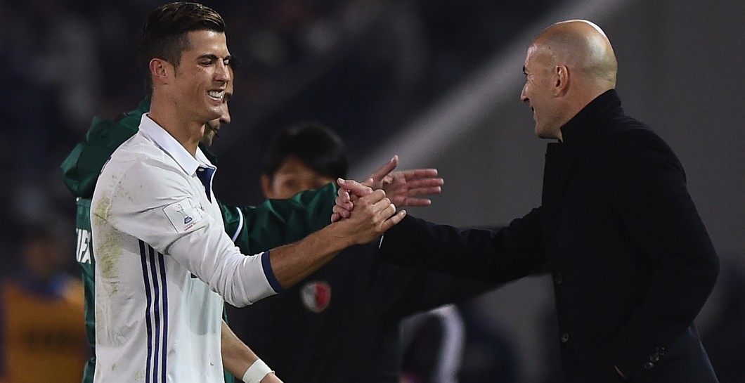 Cristiano, saludo, Zidane