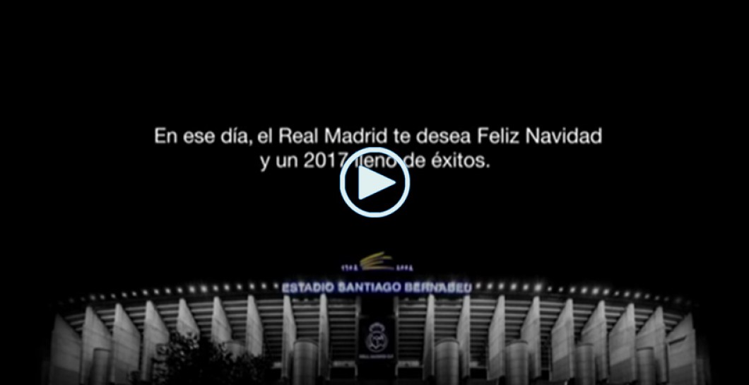 Así felicita el Real Madrid la Navidad a sus aficionados