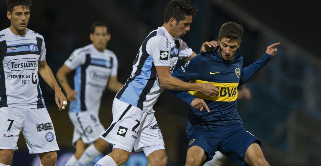 Bentancur en un partido con Boca Juniors