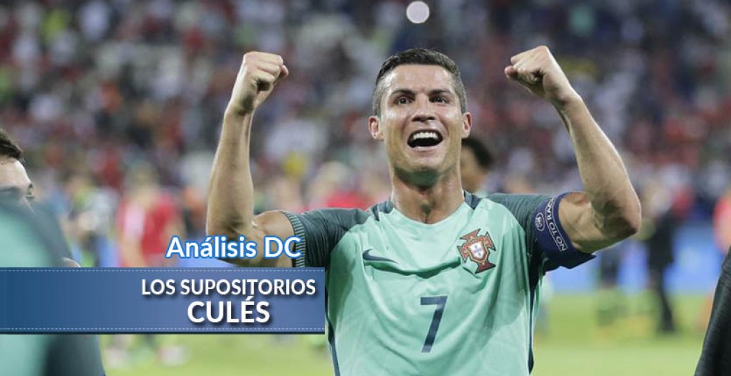 Cristiano celebra su clasificación para la final de la Eurocopa