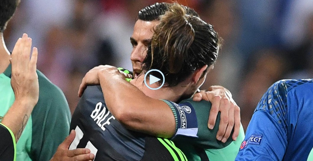 El abrazo entre Cristiano Ronaldo y Gareth Bale