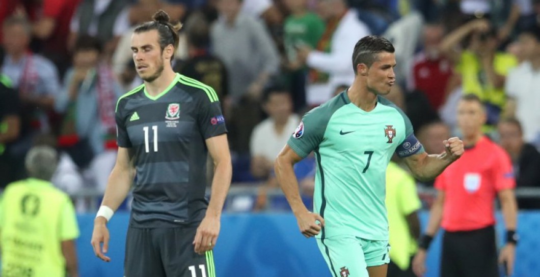 Bale y Cristiano en su enfrentamiento en semifinales