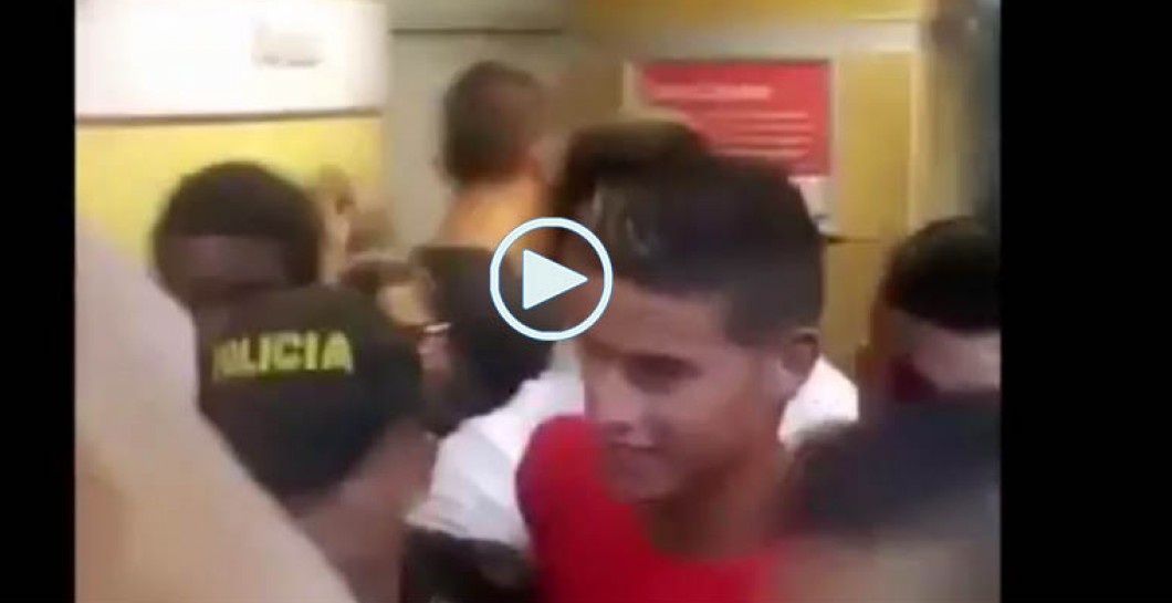 James Rodríguez generó gran caos en su visita a un centro comercial
