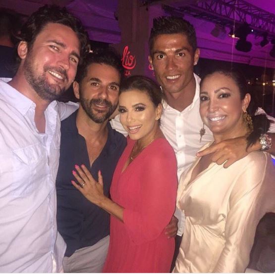Cristiano Ronaldo, Eva Longoria, Ibiza