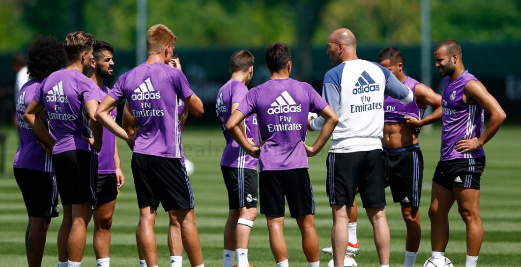 Zidane, entrenamiento, charla