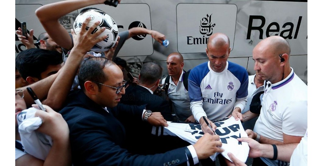 Zidane, el ídolo merengue en Montreal