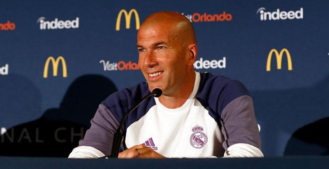 Zidane en su rueda de prensa en Ohio