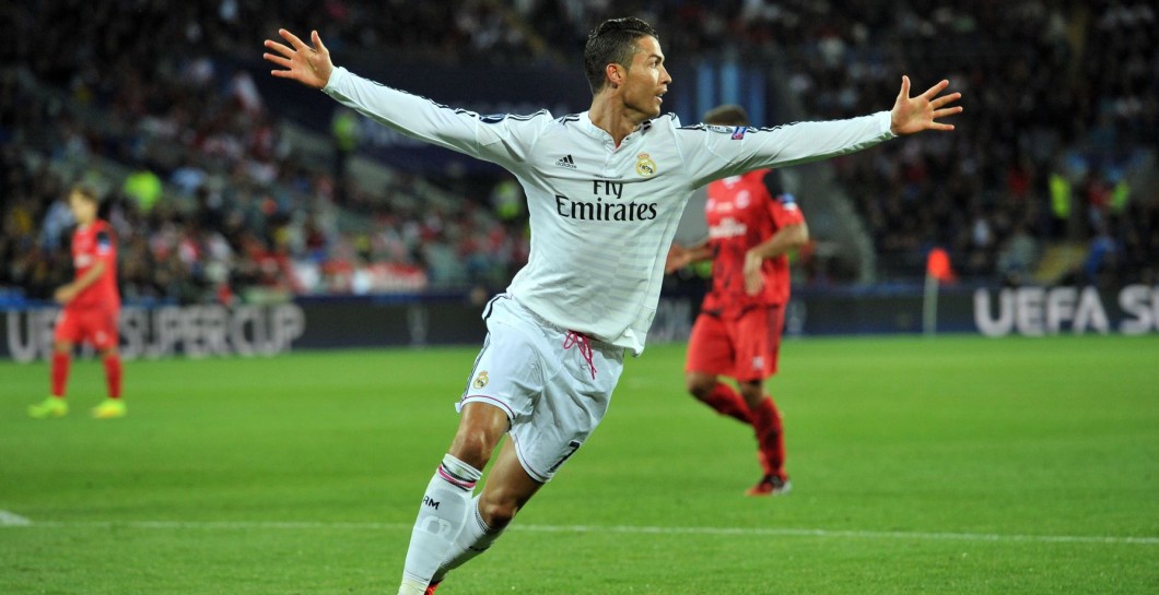 Cristiano celebra un gol en la Supercopa de 2014