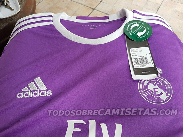 Camiseta visitante Real Madrid 16-17
