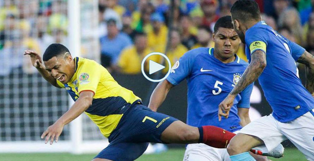 Casemiro fue titular en el partido ante Ecuador