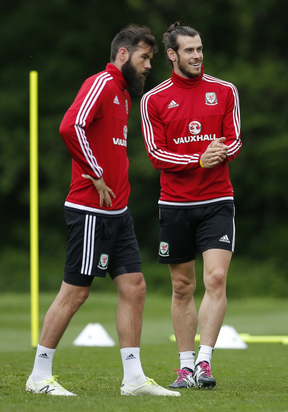 Gareth Bale durante un entrenamiento