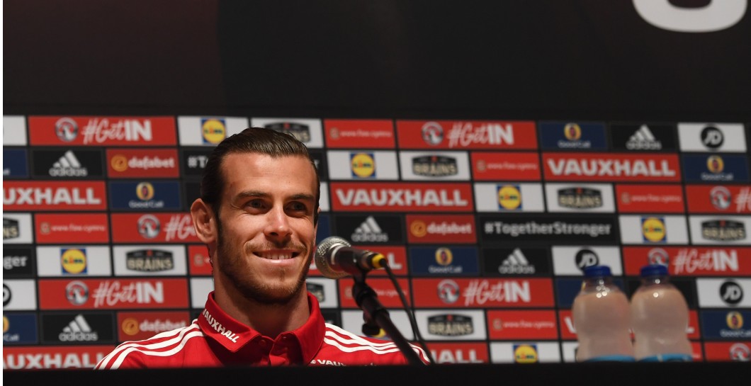 Gareth Bale en sala de prensa