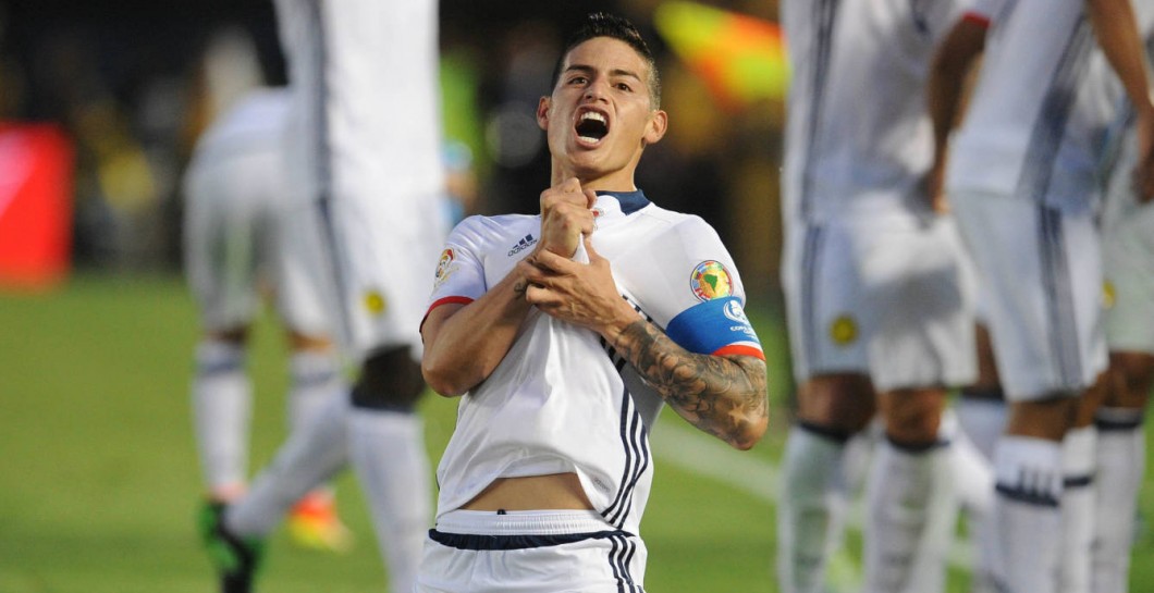 James Rodríguez celebró así su gol a Paraguay