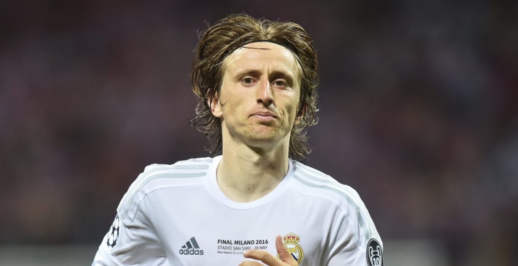 Modric en la final de la Champions de Milán