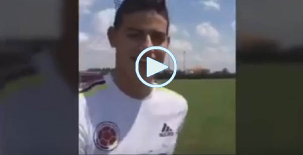 James Rodríguez se divierte en la selección colombiana