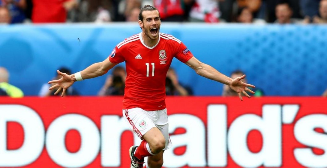 Así celebró Bale su gol a Eslovaquia