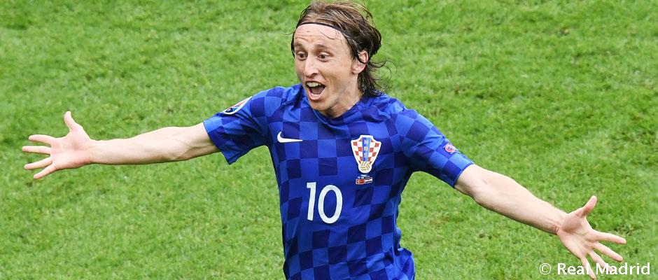 Así celebró Modric su golazo a Croacia