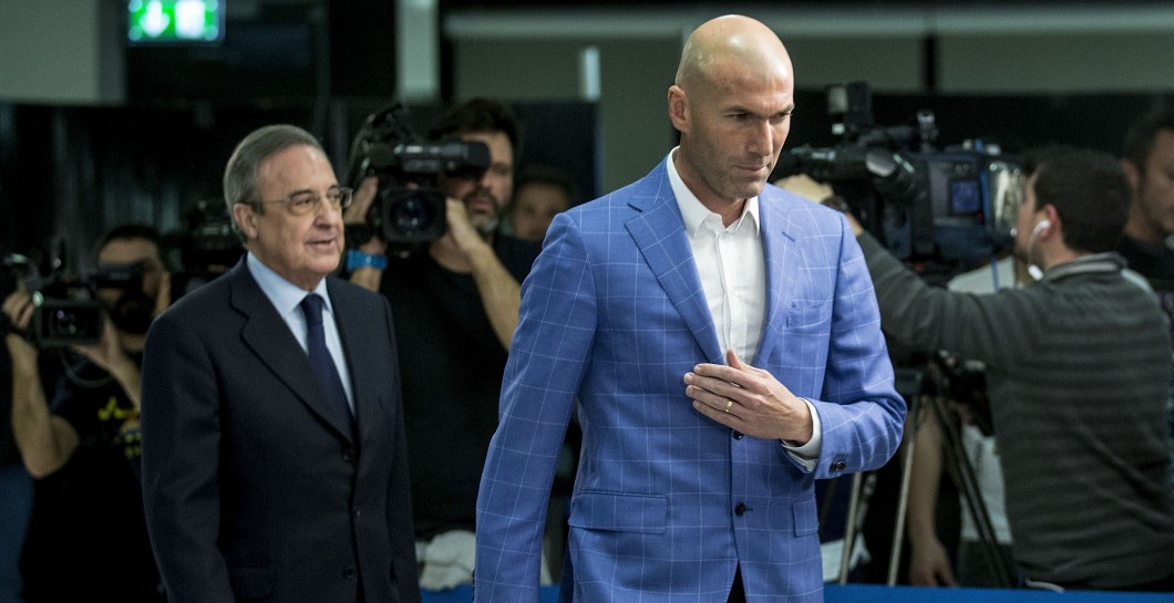 Florentino y Zinedine Zidane