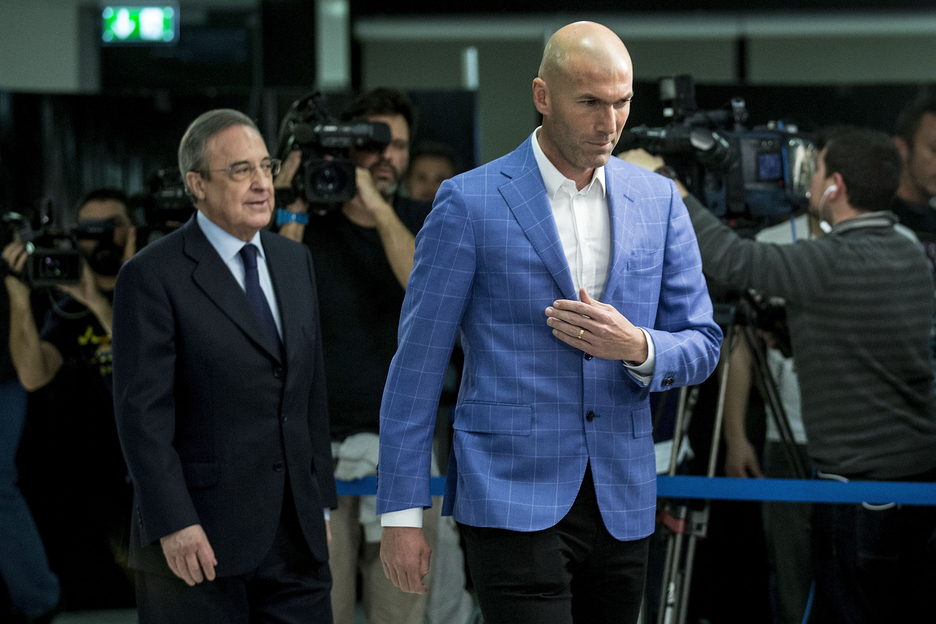Florentino y Zinedine Zidane