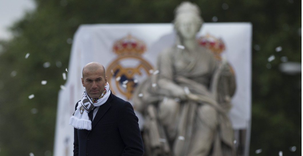 Zidane en La Cibeles