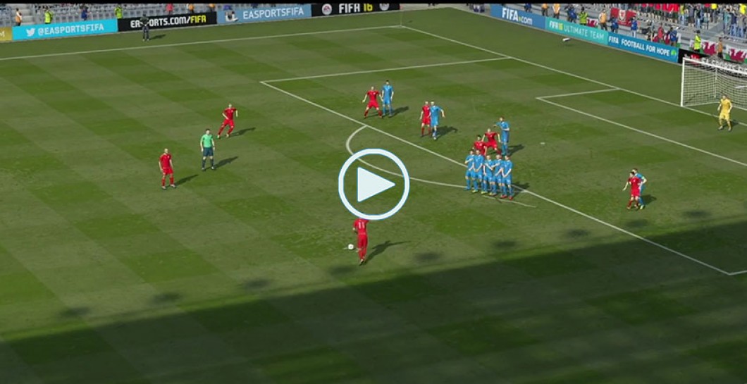 La versión del 'FIFA 16' del golazo de Bale ante Eslovaquia