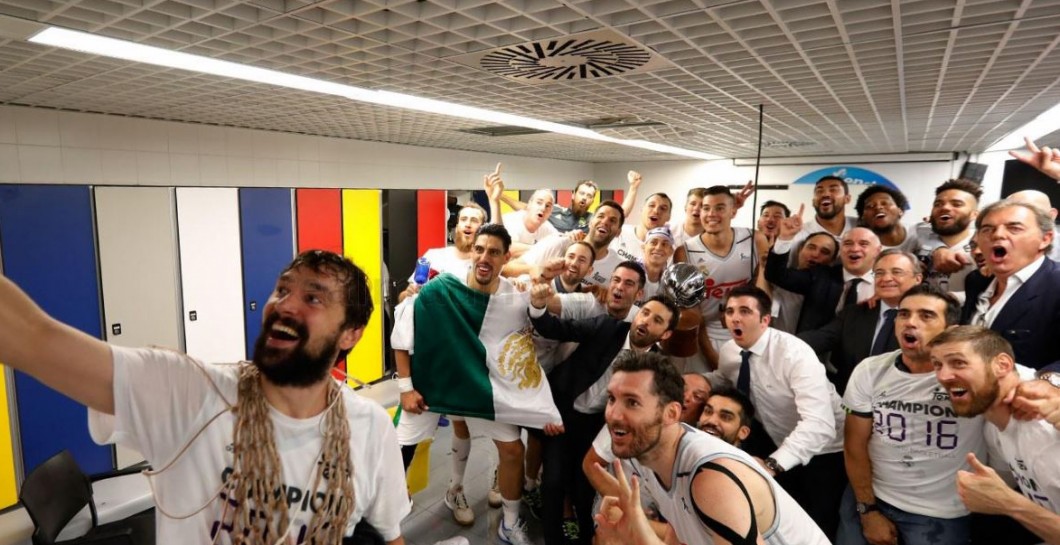 Celebracion, Real Madrid, Liga ACB