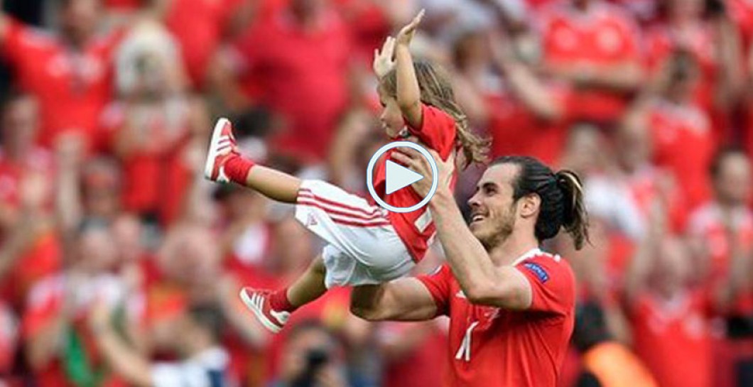 Bale jugó con su hija Alba Violet tras superar a Irlanda del Norte