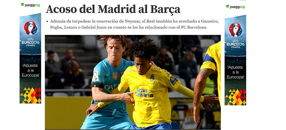 'Mundo Deportivo' asegura que el Real Madrid "acosa" al Barcelona