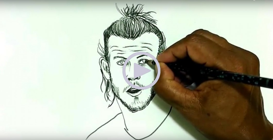 Gareth Bale, video, dibujo