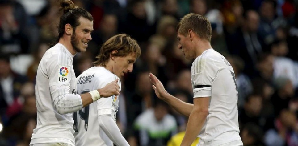 Kroos, Modric, Bale, Real Madrid