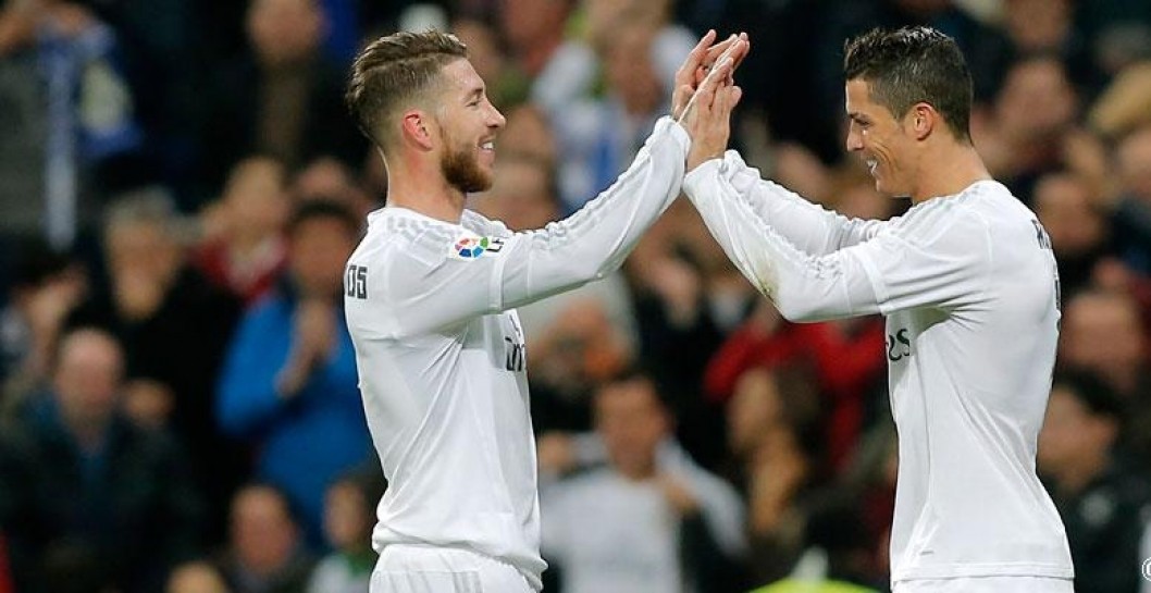 Sergio Ramos, Cristiano Ronaldo, saludo