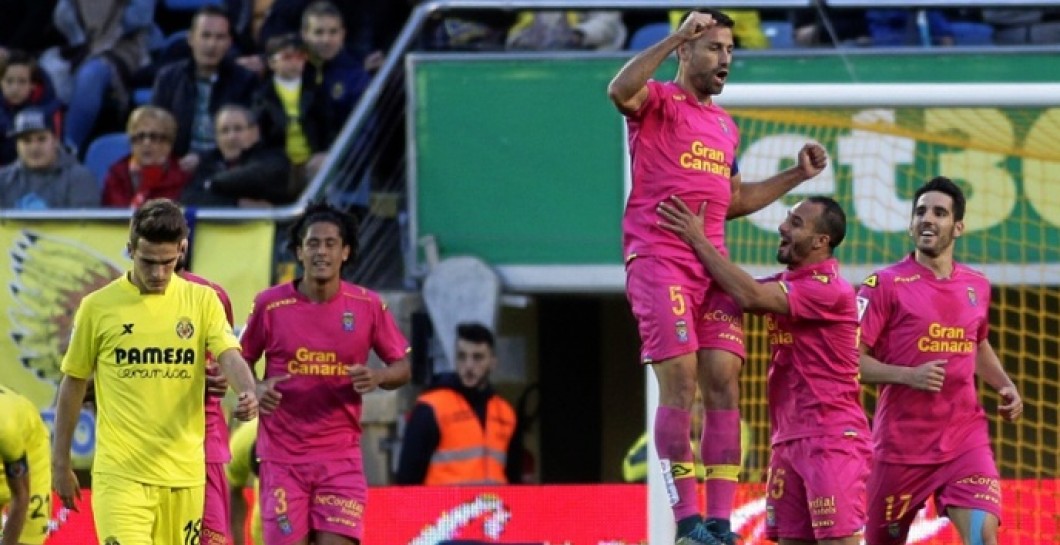 Las, Palmas, celebra, gol Villarreal