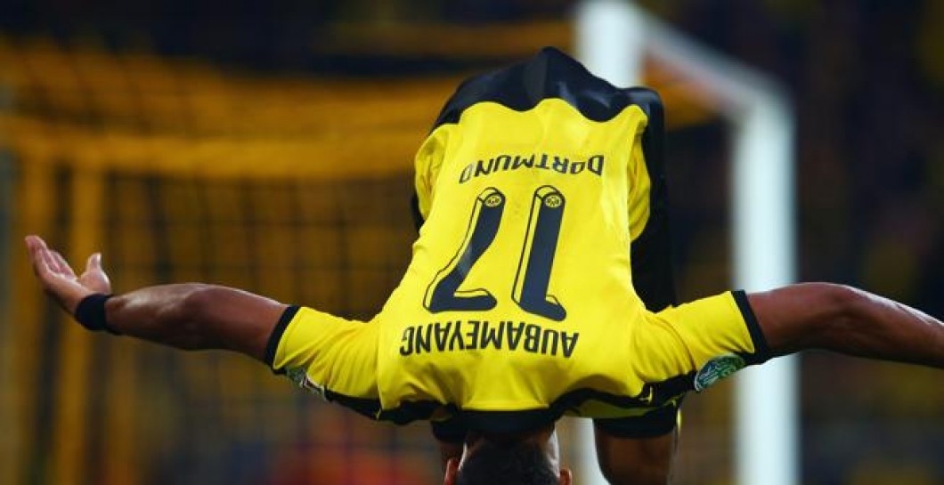 Aubameyang, voltereta, Borussia Dortmund, gol