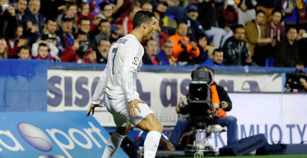Cristiano Ronaldo, gol, Levante, Ciudad de Valencia, celebración