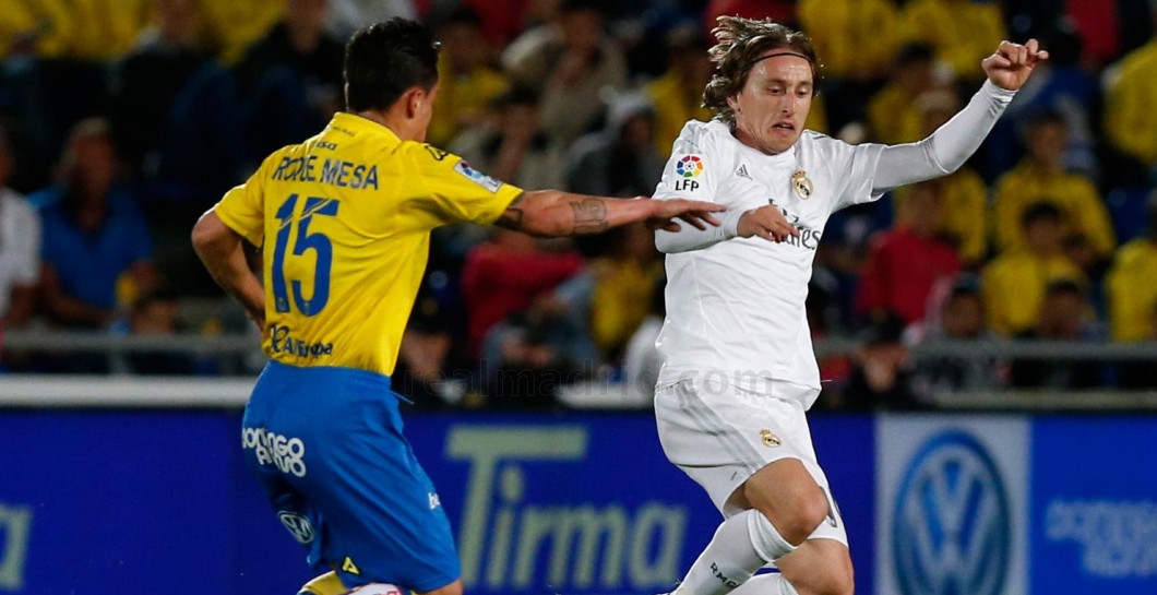 Luka Modric en el duelo ante Las Palmas