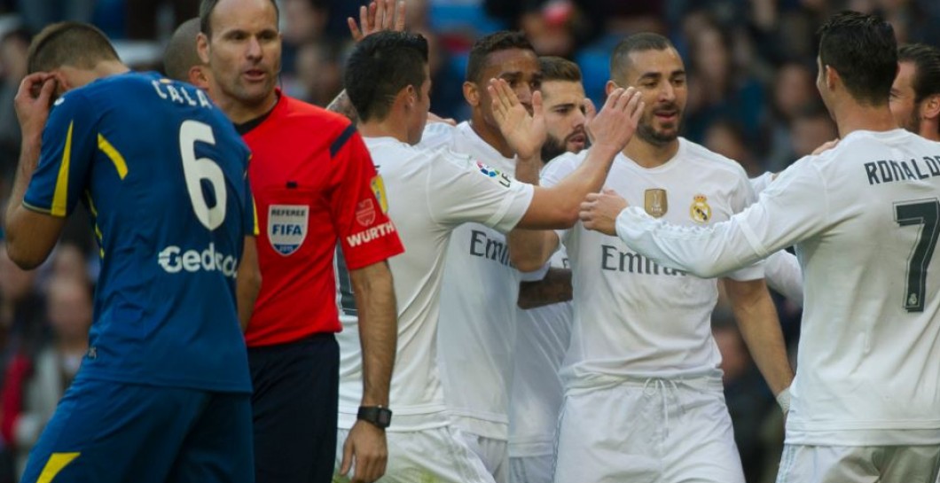 Madrid celebra gol partido Getafe