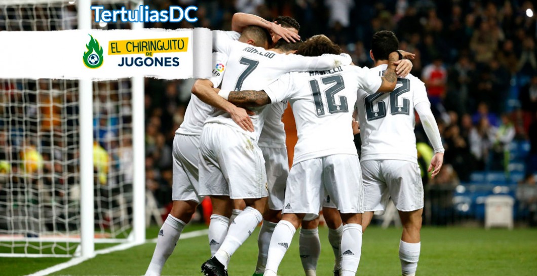 El Real Madrid celebra un gol