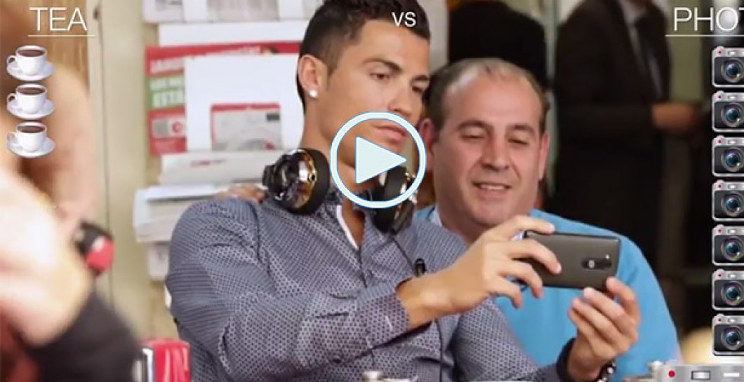 Vídeo - La odisea de Cristiano Ronaldo en una cafetería