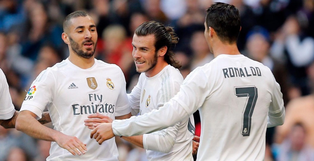 Karim Benzema, Gareth Bale y Cristiano Ronaldo
