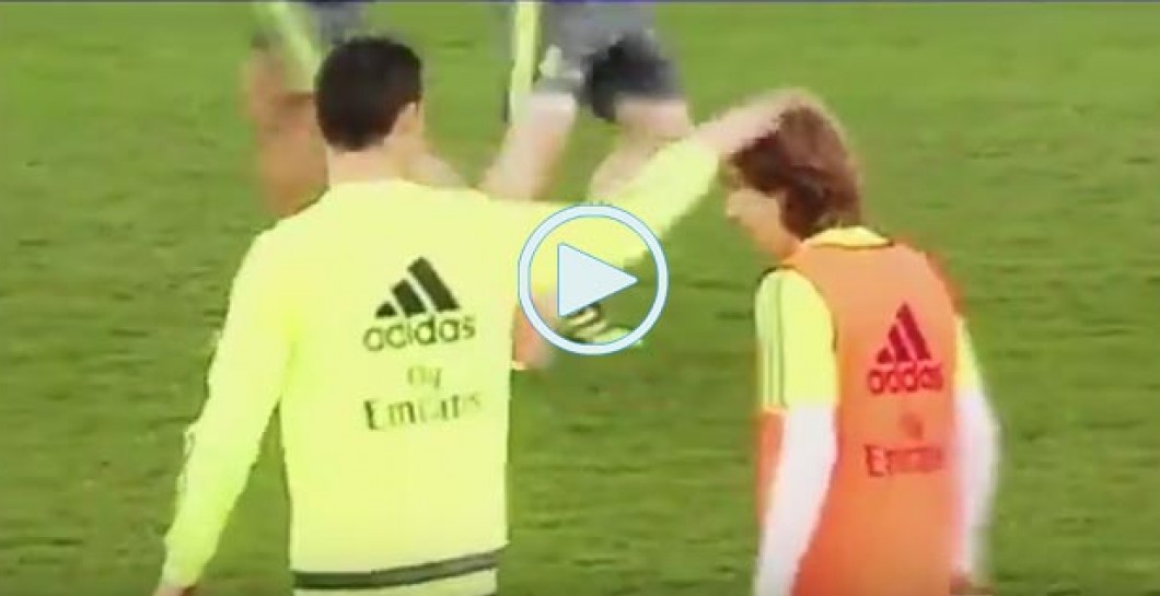 Vídeo del 'pique' entre Cristiano y Modric